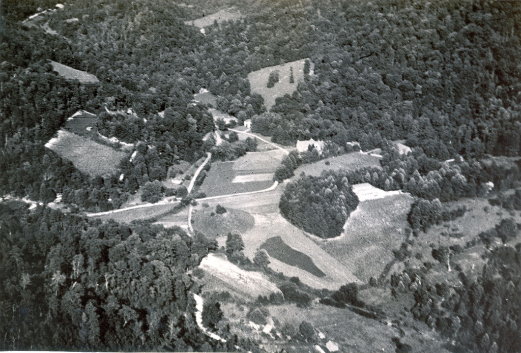 Aerial view of campus. Arthur Dodd photograph