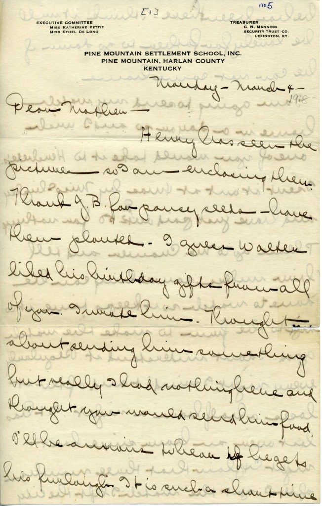 MARGUERITE BUTLER Letters 1918