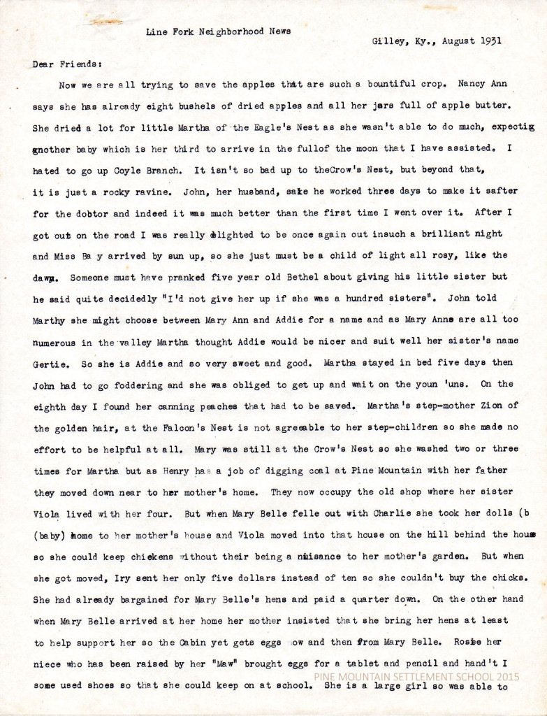 Stapleton Report, August 1931