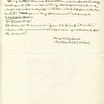 BERTHA COLD Correspondence