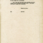 BERTHA COLD Correspondence