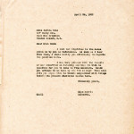 BERTHA COLD Correspondence