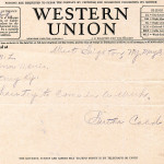 BERTHA COLD Correspondence