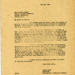 BERTHA COLD Correspondence