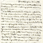 BERTHA COLD Correspondence