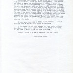 BERTHA COLD Correspondence