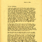 KATHERINE PETTIT Correspondence 1920