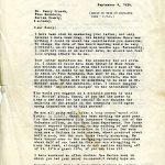 HENRY C. CREECH Letters 1930-1934
