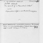 ARCHIVE SUBJECT INDEX File Cards