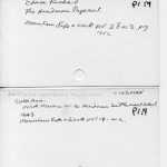 ARCHIVE SUBJECT INDEX File Cards