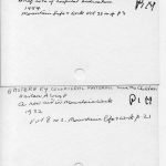 ARCHIVE SUBJECT INDEX File Cards