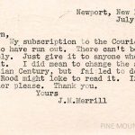 JOSEPHINE M. MERRILL Correspondence III