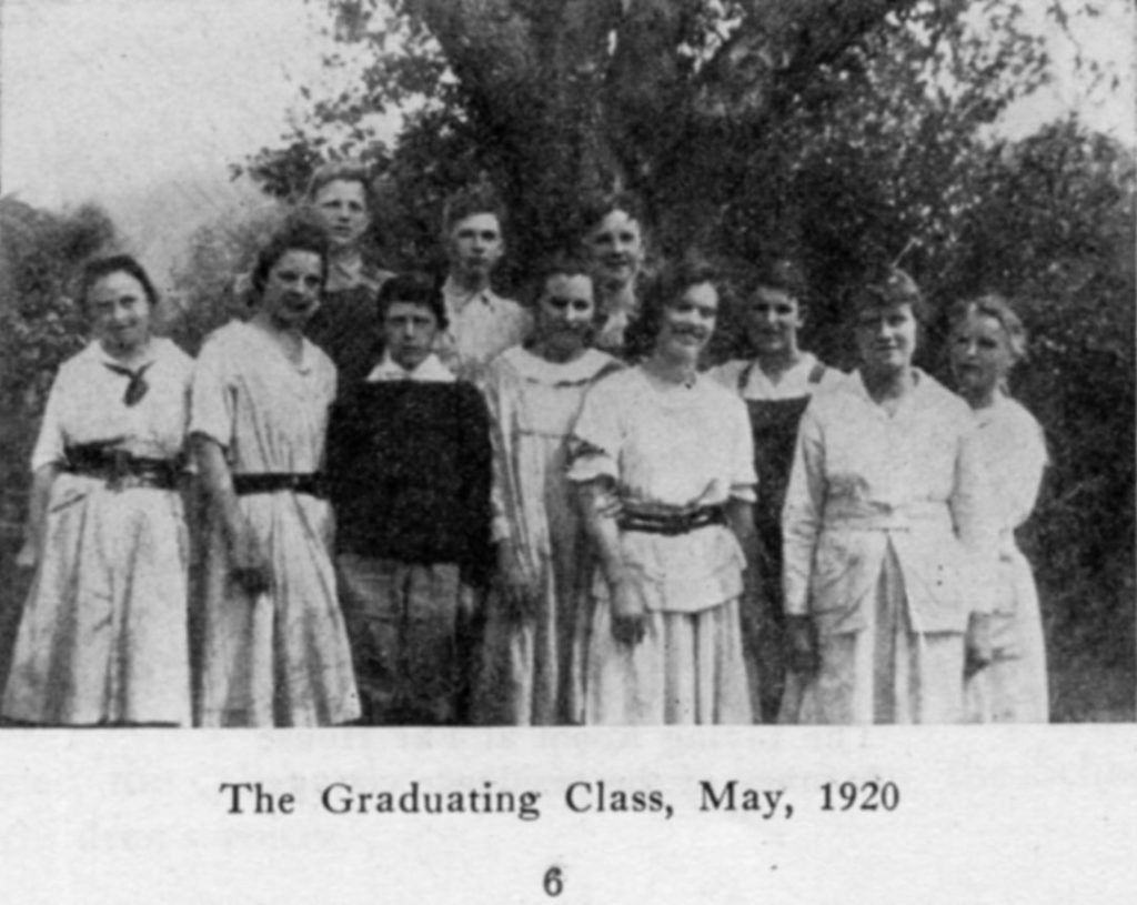 STUDENTS 1920 Graduating Class