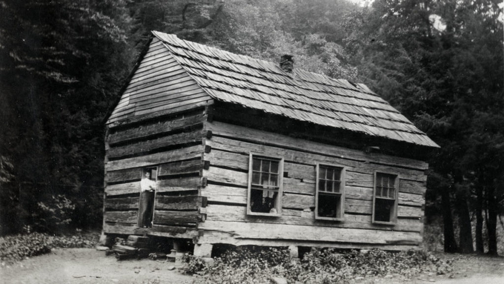 WILLIAM BROWN AUTOBIOGRAPHY:  log cabin schoolhouse