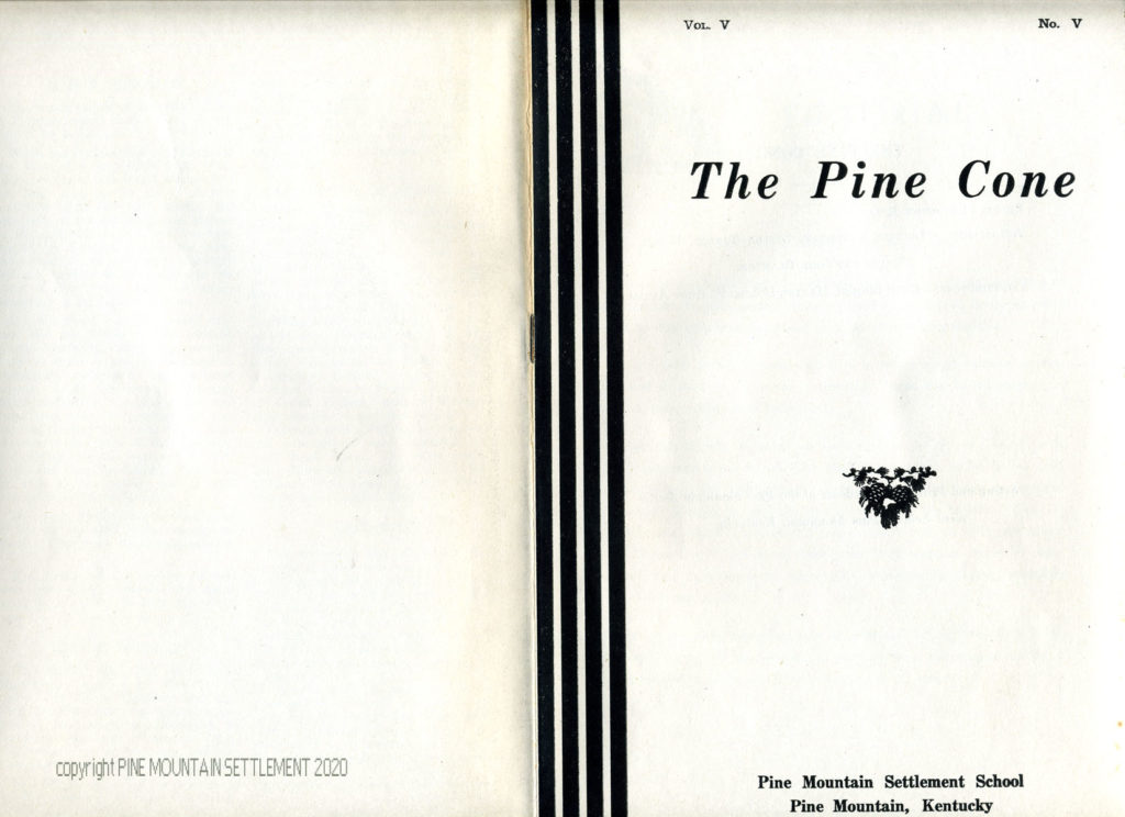 PINE CONE 1938 April