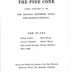 PINE CONE 1939 January