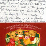 Holiday card to Esther Burkhard from Gene & Clyde Enix, 1998 (sic, 1999).