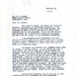 Dr and Mrs WILMER S LEHMAN Correspondence