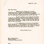 MEDICAL 1921 Nurse Recruitment Correspondence