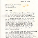 GEORGE WILLIAM TYE Correspondence 1943-1946