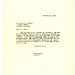 DARWIN D. MARTIN 1933 Correspondence