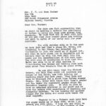 Dr. EMMA and Dr. FRANCIS TUCKER Correspondence 1950