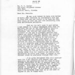 Dr. EMMA and Dr. FRANCIS TUCKER Correspondence 1950