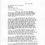 Dr. EMMA and Dr. FRANCIS TUCKER Correspondence 1950