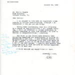 Dr. EMMA and Dr. FRANCIS TUCKER Correspondence 1951